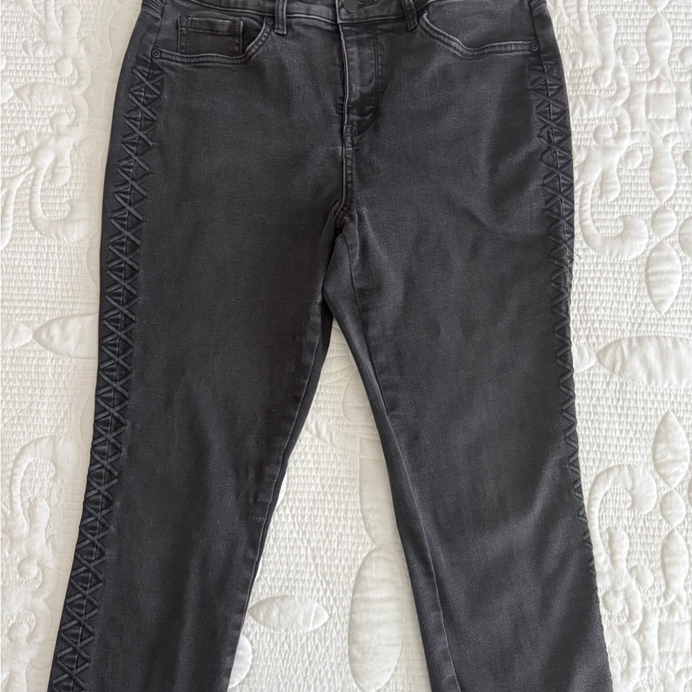 NYDJ Dark Gray Ami Skinny Jeans
